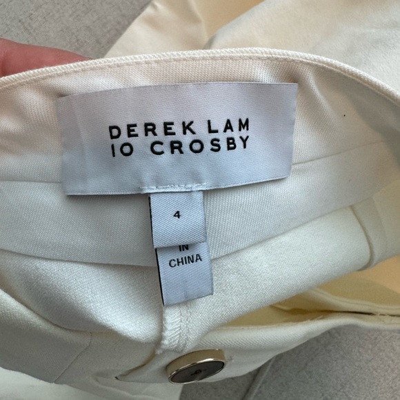 Derek Lam 10 Crosby Kelis Straight Leg Sailor Pants Off White - Picture 9 of 11